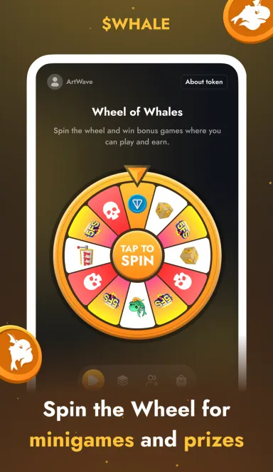 Picture @WheelOfWhalesBot – @Wheel of Whales – Play to Earn $Whal… 5 | TON app