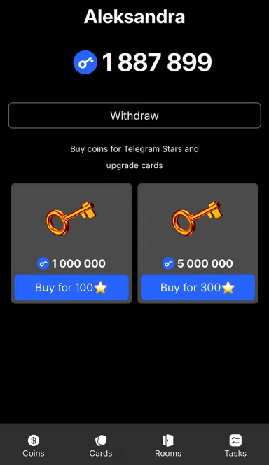 Picture Lucky Rooms – Upgrade cards, get passive income or take c… 7 | TON app