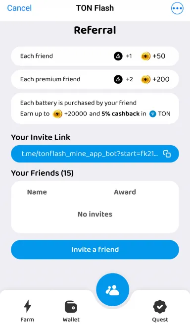Picture Ton Flash – ⛏ The ultimate Mine-to-Earn app on Telegram |… 5 | TON app