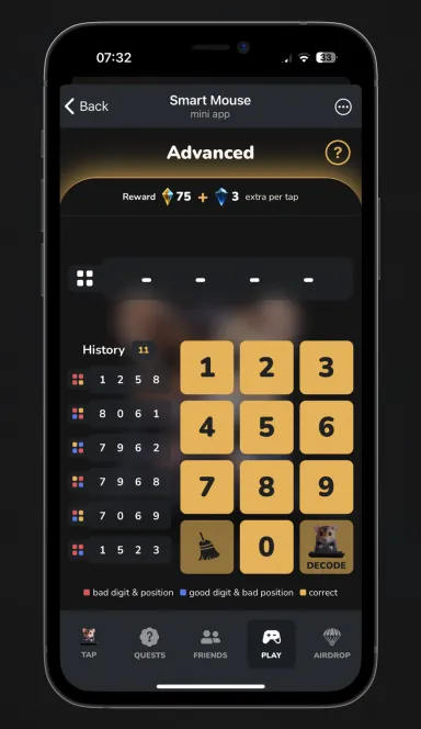 Picture Smart Mouse – Train your Brain, Tap and Earn! | TON App 5 | TON app