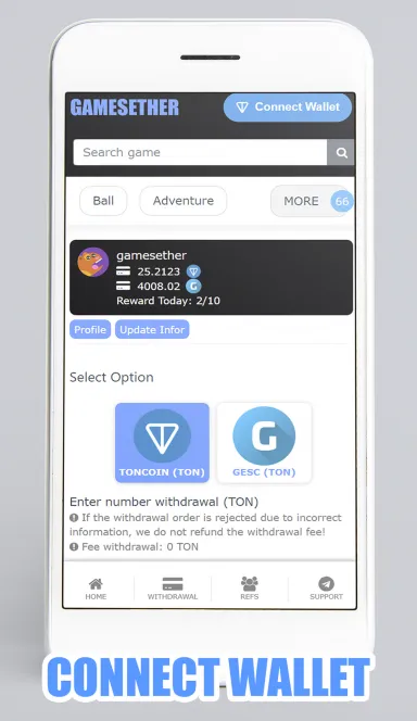 Picture Games Ether Bot – World games on TON chain | TON App 5 | TON app