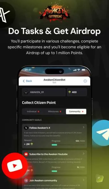 Picture Awaken Citizen – Your exclusive gateway to rewards on TON… 5 | TON app