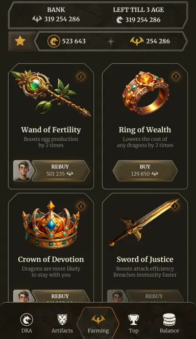 Picture Dragon Farm – Dragon Farm: raise dragons, gather resource… 5 | TON app