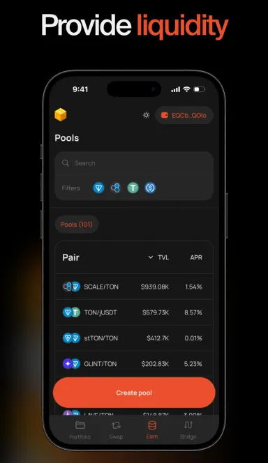 Picture DeDust.io – AMM DEX on TON Blockchain 6 | TON app