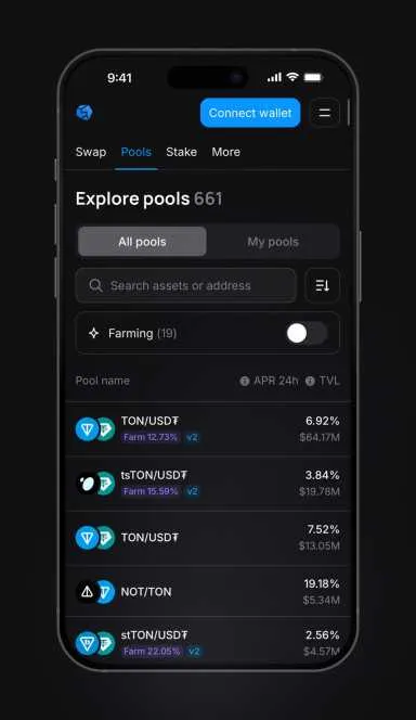 Picture STON.fi – Cross-chain DEX built on TON | TON App 3 | TON app